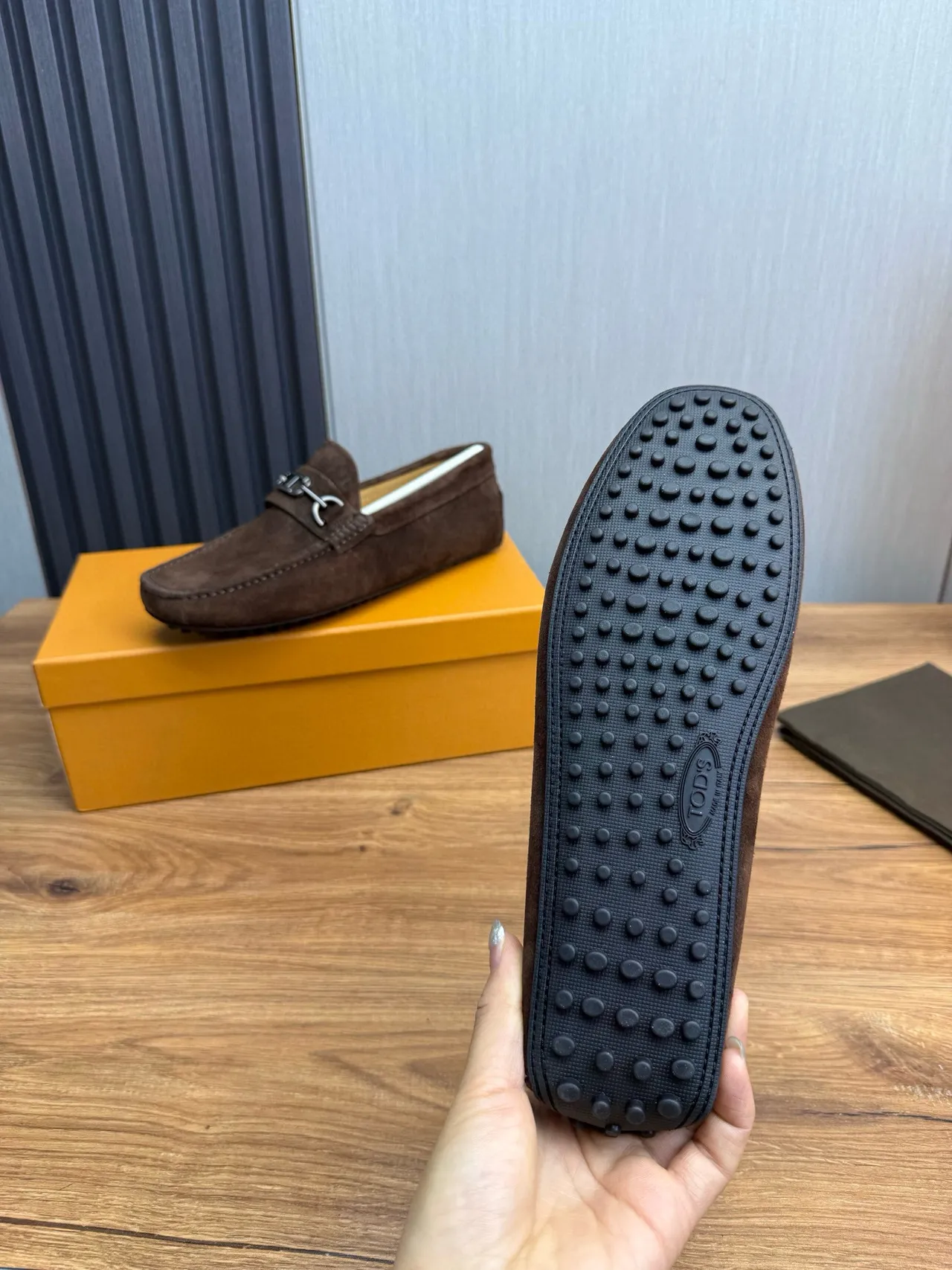 Gucci Horsebit 1955 Mocassim Marrom de Camurça 8