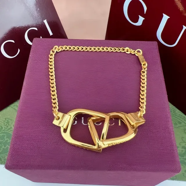 Gucci হর্সবিট স্টিরাপ সিলভার-টোন চেইন ব্রেসলেট 5