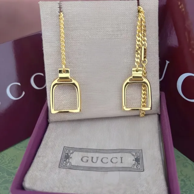 Gucci হর্সবিট স্টিরাপ সিলভার-টোন চেইন ব্রেসলেট 7