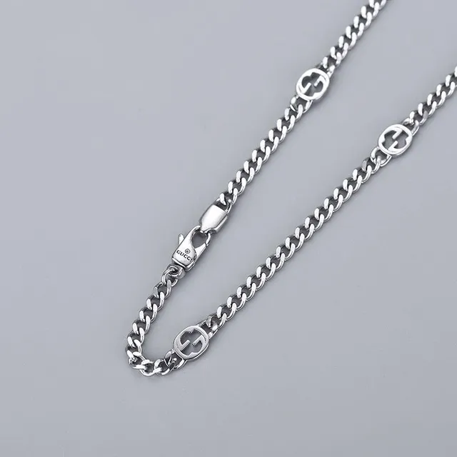 Gucci Interlocking G Logo Curb Chain Necklace 4