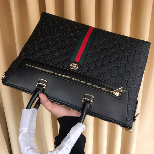 Gucci Ophidia Noir GG Monogram Web Stripe Sac Tote 4