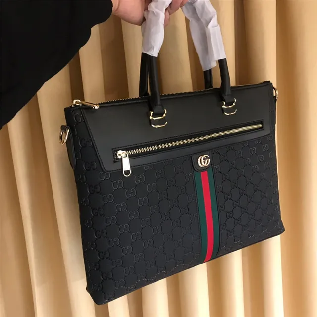 Gucci Ophidia Noir GG Monogram Web Stripe Sac Tote 6