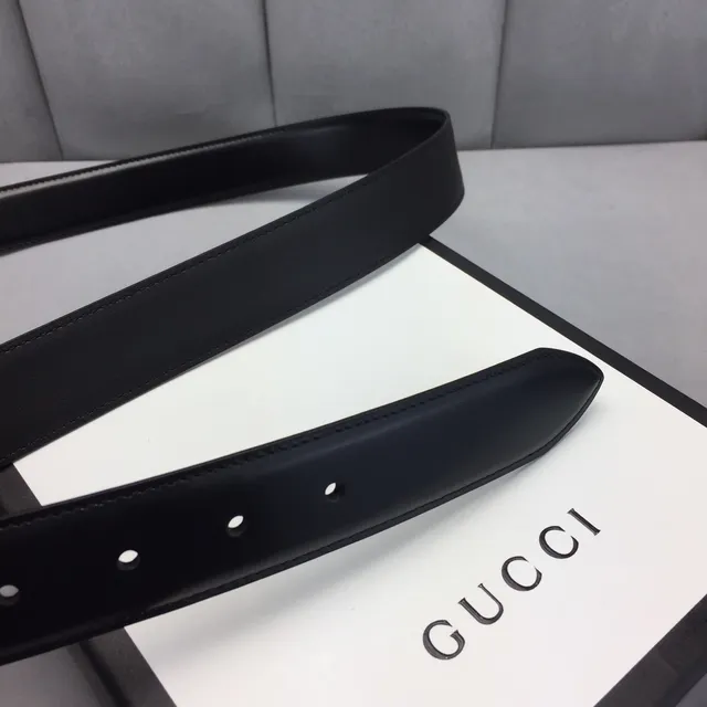 Gucci Ophidia حزام جلد नاعم مع مشبك بيضاوي أسود وذهبي 7