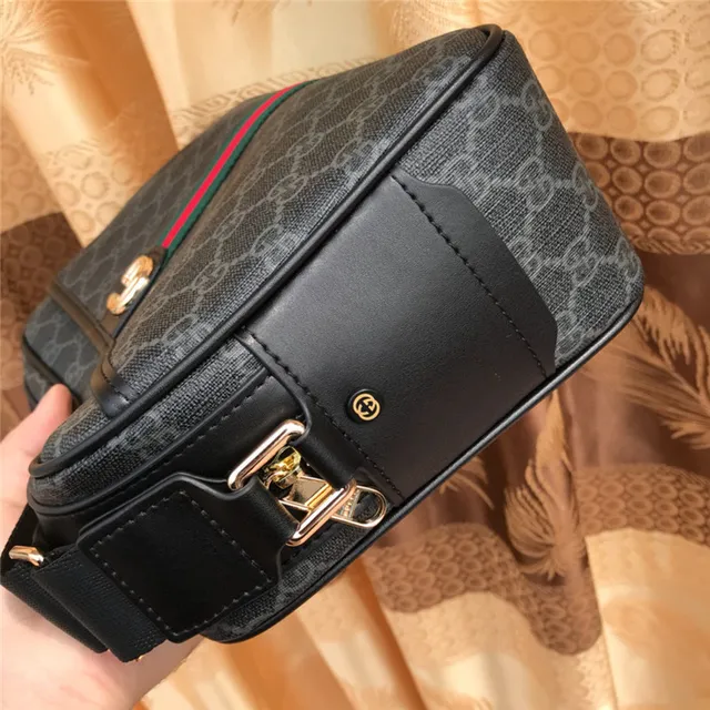 Gucci Ophidia GG Monogram 帆布 红绿 Web 信使包 4