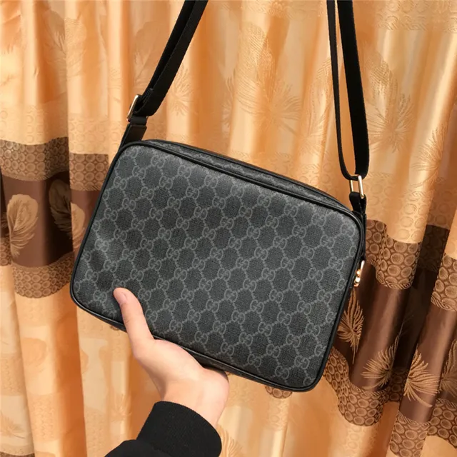 Gucci Ophidia GG Monogram 帆布 红绿 Web 信使包 9