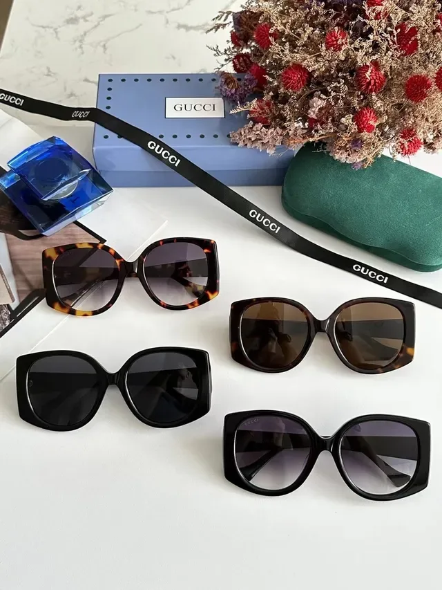 Gucci gafas de sol oversize cuadradas de acetato con gradiente 4