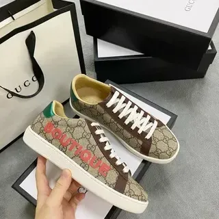 Gucci Screener beige marrón rojo verde zapatillas lifestyle