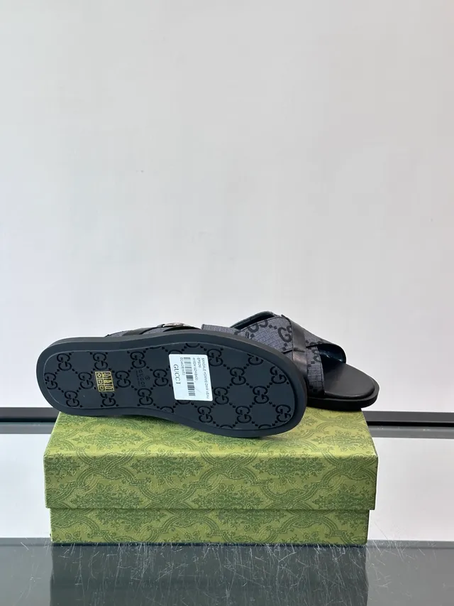 Gucci Screener GG Monogram Cross-Strap Slide Casual Sandals 2