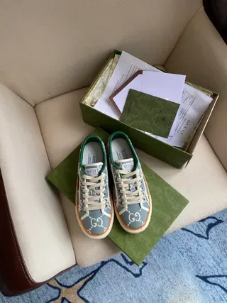 Gucci Screener GG Monogram Mesh Baskets Lifestyle à Encolure Basse 8