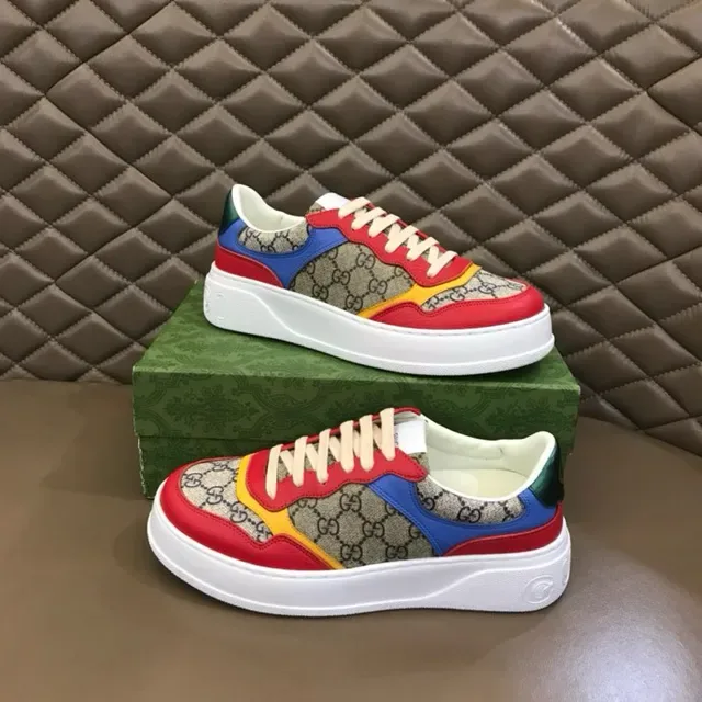 Gucci Screener Multicolor Block-Panel GG Canvas Lifestyle Sneakers 1
