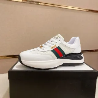 Gucci Screener Blanco Verde Rojo Web Zapatillas Lifestyle