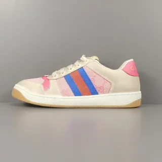 Gucci Tennis 1977 beige rosa rojo azul Web estilo zapatillas