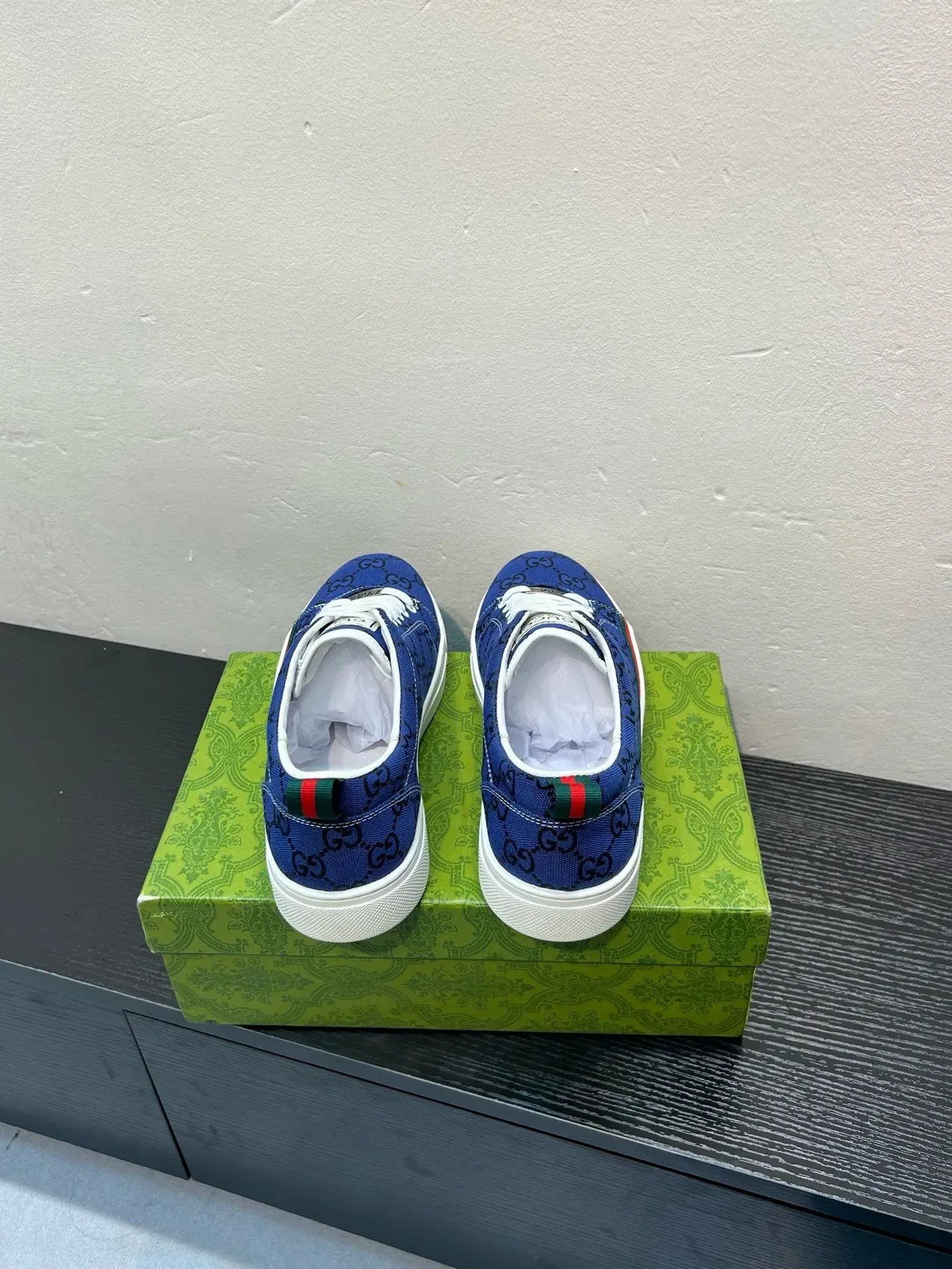 Gucci Tennis 1977 नीला GG Monogram Web Stripe जीवनशैली स्नीकर्स 5