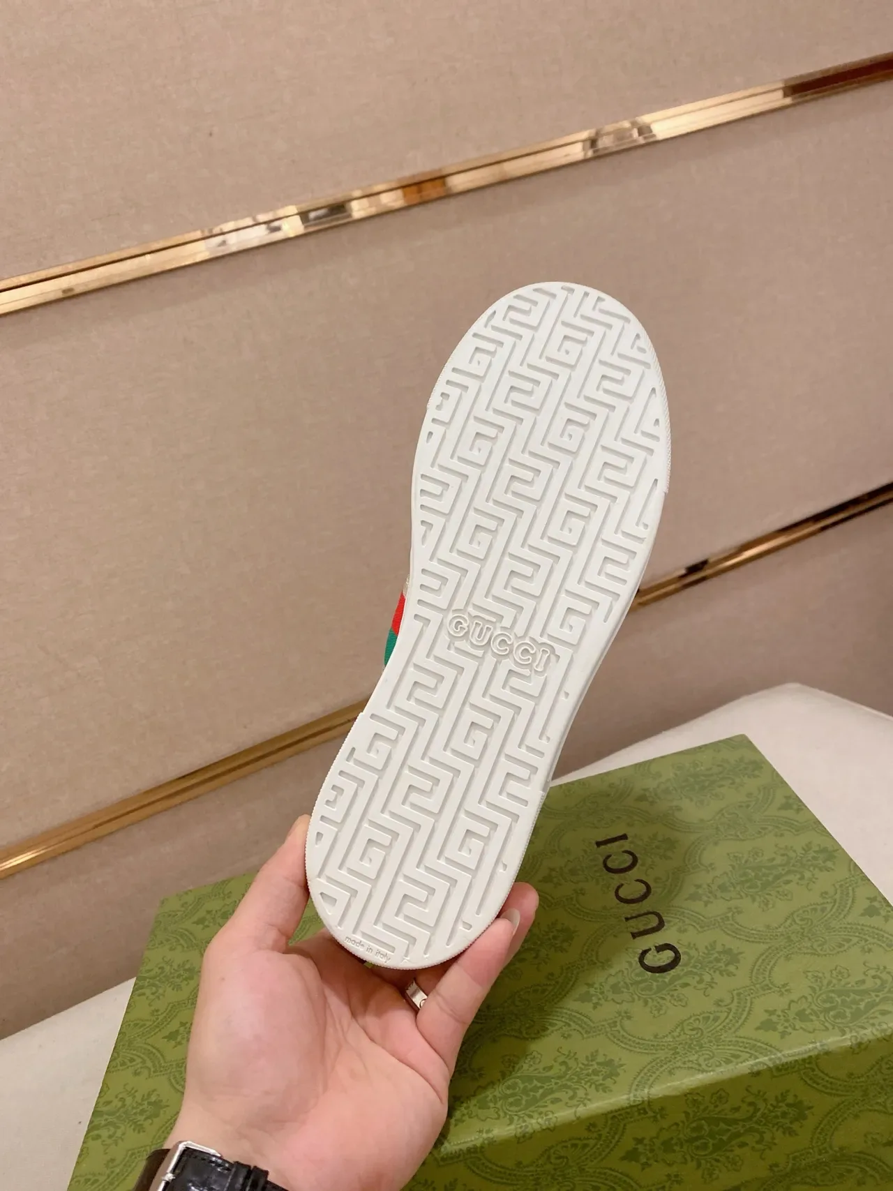 Gucci Tennis 1977 GG Monogram Canvas and Leather Lifestyle Sneakers 2
