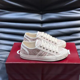 Gucci Tennis 1977 Zapatillas Lifestyle de Lona Monograma Rosa