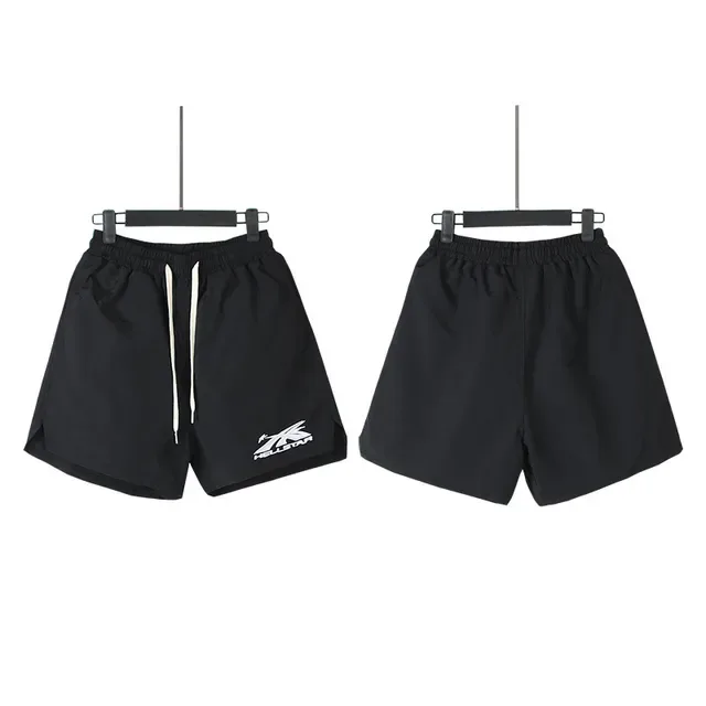 Hellstar Black White Elastic Waistband Drawstring Closure Shorts 2