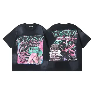 Hellstar Double-Sided Graphic Tour Print Oversized T-Shirt