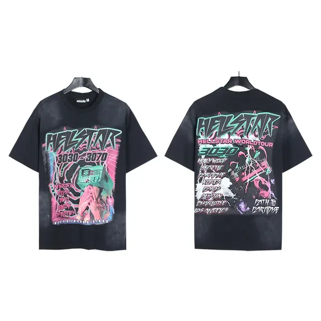 Hellstar Double-Sided Graphic Tour Print Oversized T-Shirt 4
