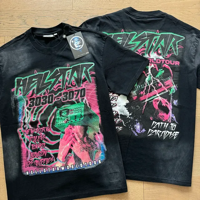 Hellstar Double-Sided Graphic Tour Print Oversized T-Shirt 7