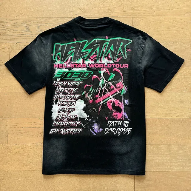 Hellstar Double-Sided Graphic Tour Print Oversized T-Shirt 10