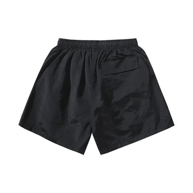 Hellstar Graphic Print Black Gold Shorts 6