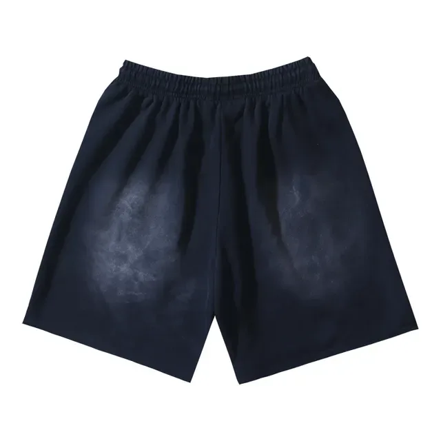 Shorts Hellstar Navy com impressão gráfica 3