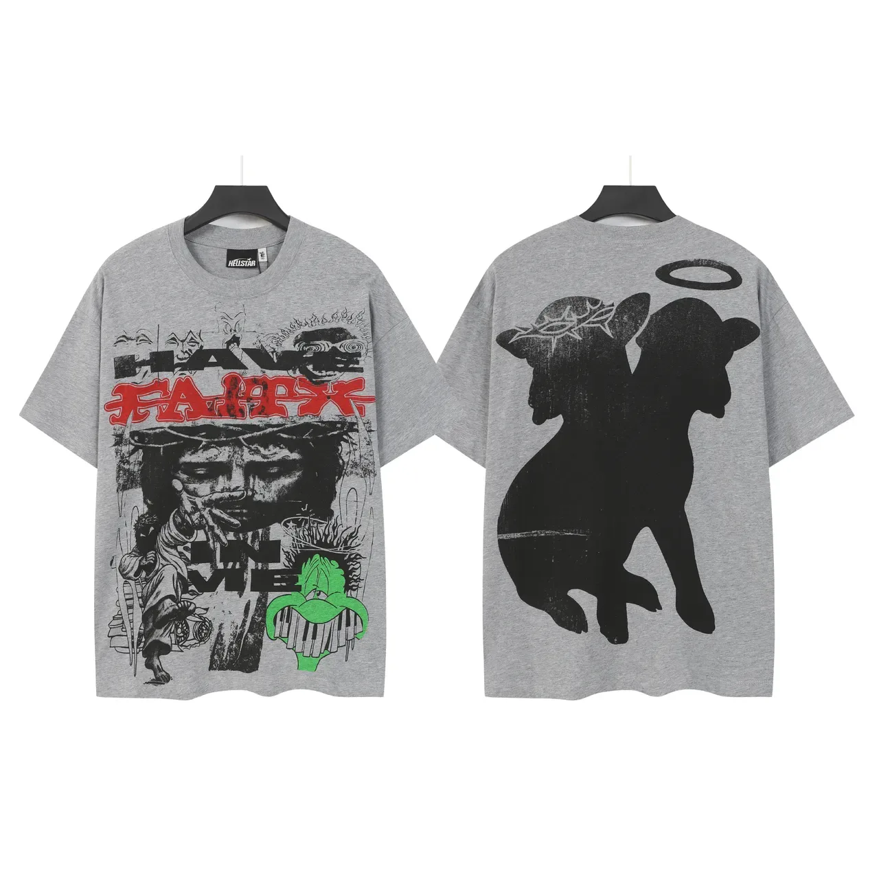 Hellstar Oversized Graphic Print T-Shirt 7
