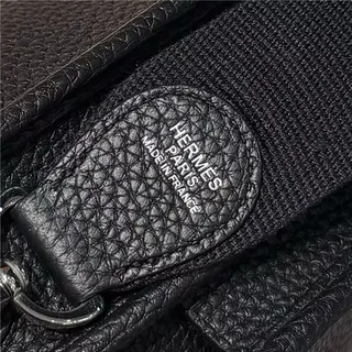 Hermès Evelyne مثقب H Logo جلد التبغ حقيبة تحت الإبط 7