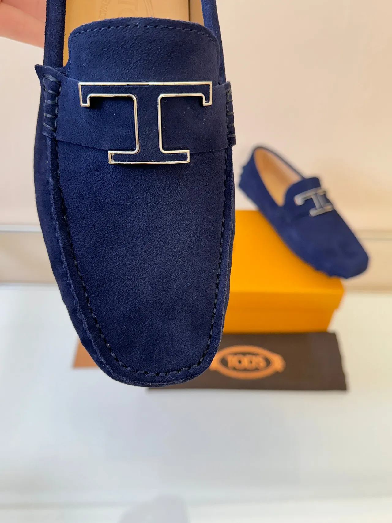Hermès Oran लूफर नेवी सूड H-Bit Hardware लूफर 3