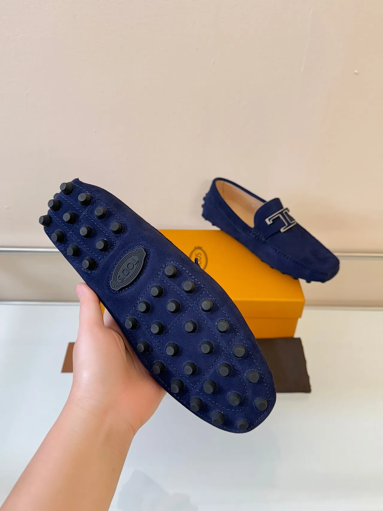 Hermès Oran लूफर नेवी सूड H-Bit Hardware लूफर 5