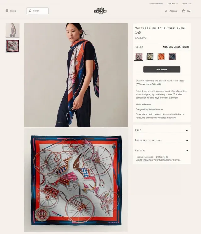 Hermès Printed Equestrian Motif Cream Blue Red Silk Scarf 4