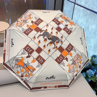 Hermès सफेद नारंगी मुद्रित ज्यामितीय जाल घुड़सवार प्रतीक हैंडबैग