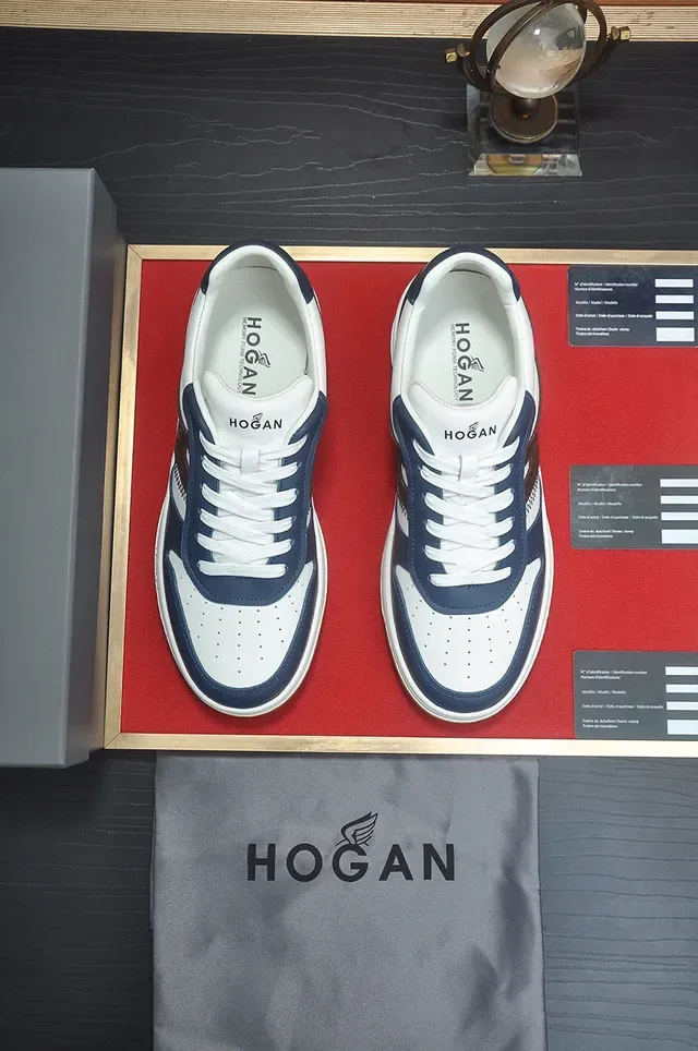 Hogan 白海军 分层中底 穿孔鞋头 生活方式运动鞋 3