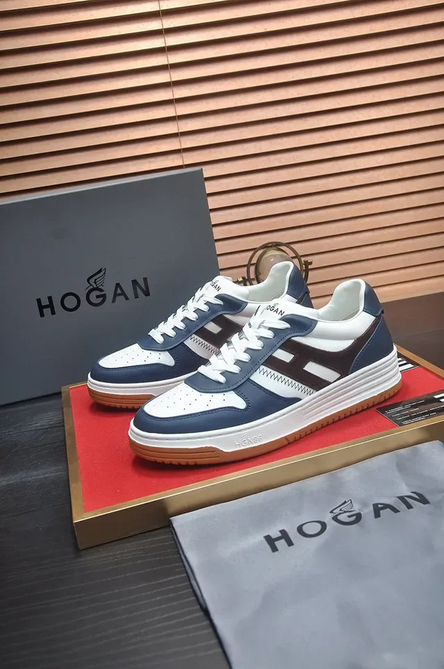 Hogan 白海军 分层中底 穿孔鞋头 生活方式运动鞋 5