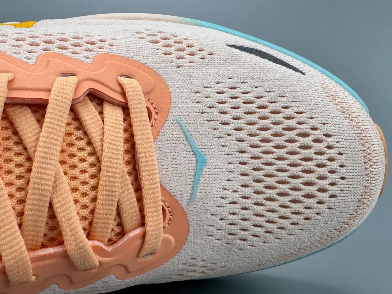 Hoka Orange Green Engineered Knit Upper Gradient Midsole Running Shoes 2