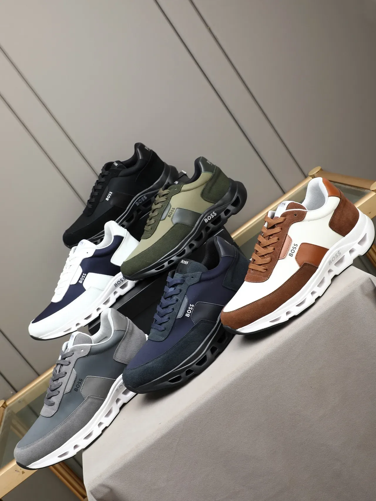 Hugo Boss Olive Green and Sage zapatillas lifestyle 2