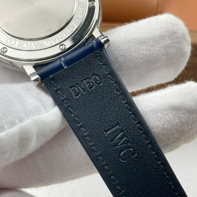 IWC Portugieser Relógio mecânico de esfera azul automático 5