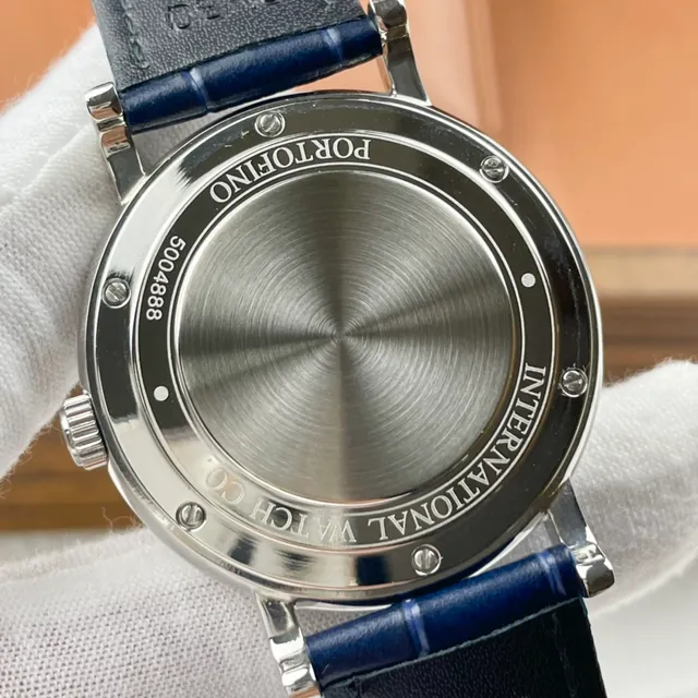 IWC Portugieser Relógio mecânico de esfera azul automático 6
