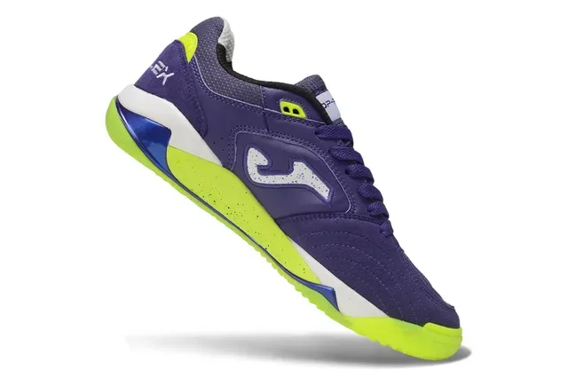 Joma 紫色黄色低帮合成皮革鞋面生活方式运动鞋 2