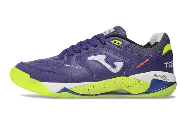 Joma 紫色黄色低帮合成皮革鞋面生活方式运动鞋 7