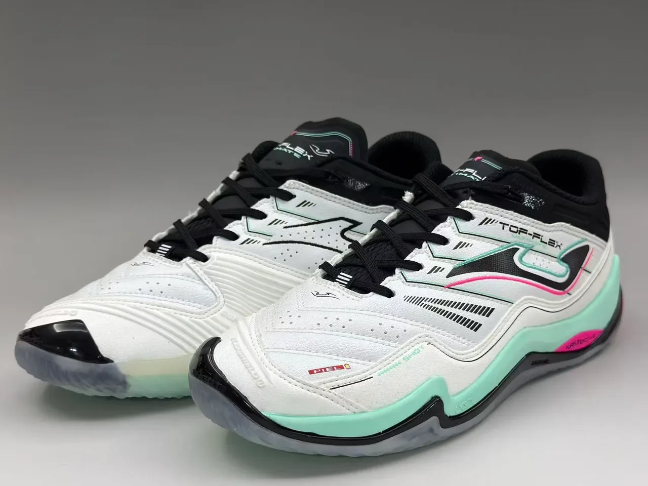 Joma TOP-FLEX White Black Mint Pink sneakers lifestyle 2