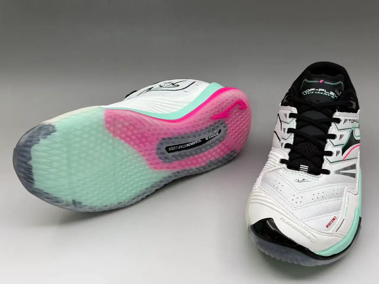 Joma TOP-FLEX White Black Mint Pink sneakers lifestyle 7