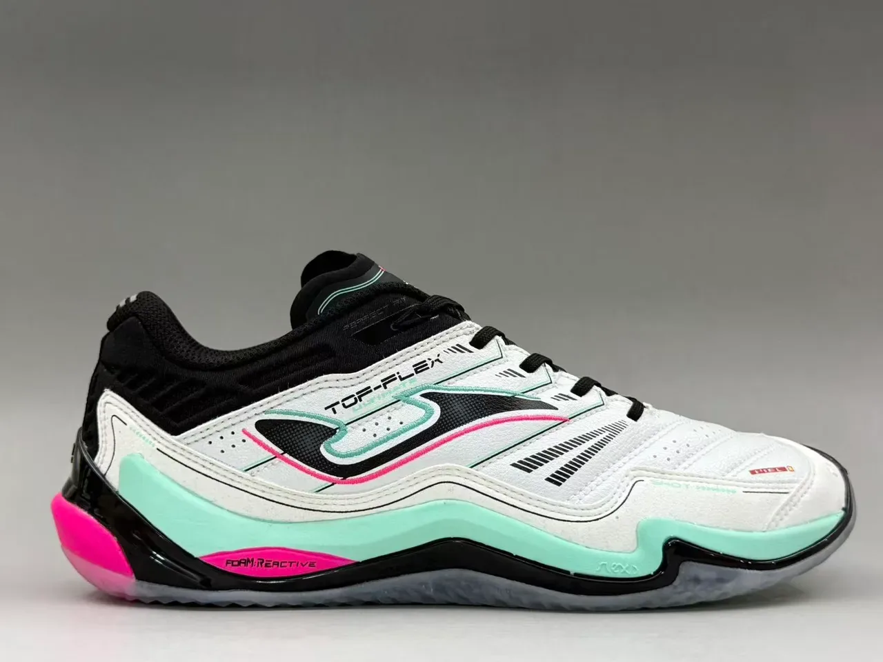 Joma TOP-FLEX White Black Mint Pink sneakers lifestyle 11