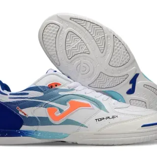Joma Top-Plex White Blue Synthetic Upper Sneakers