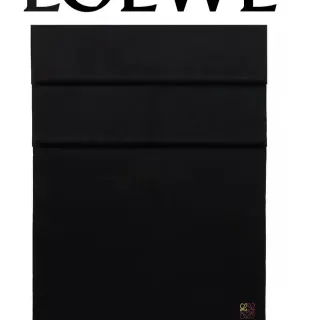 Loewe Anagram Logo وشاح كشمير أسود