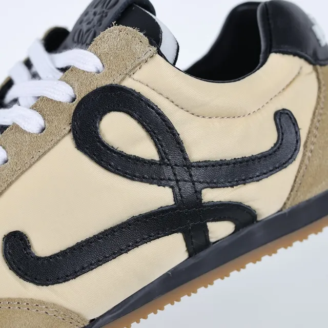 Loewe Flow Runner Beige and Black Lifestyle Sneakers 6
