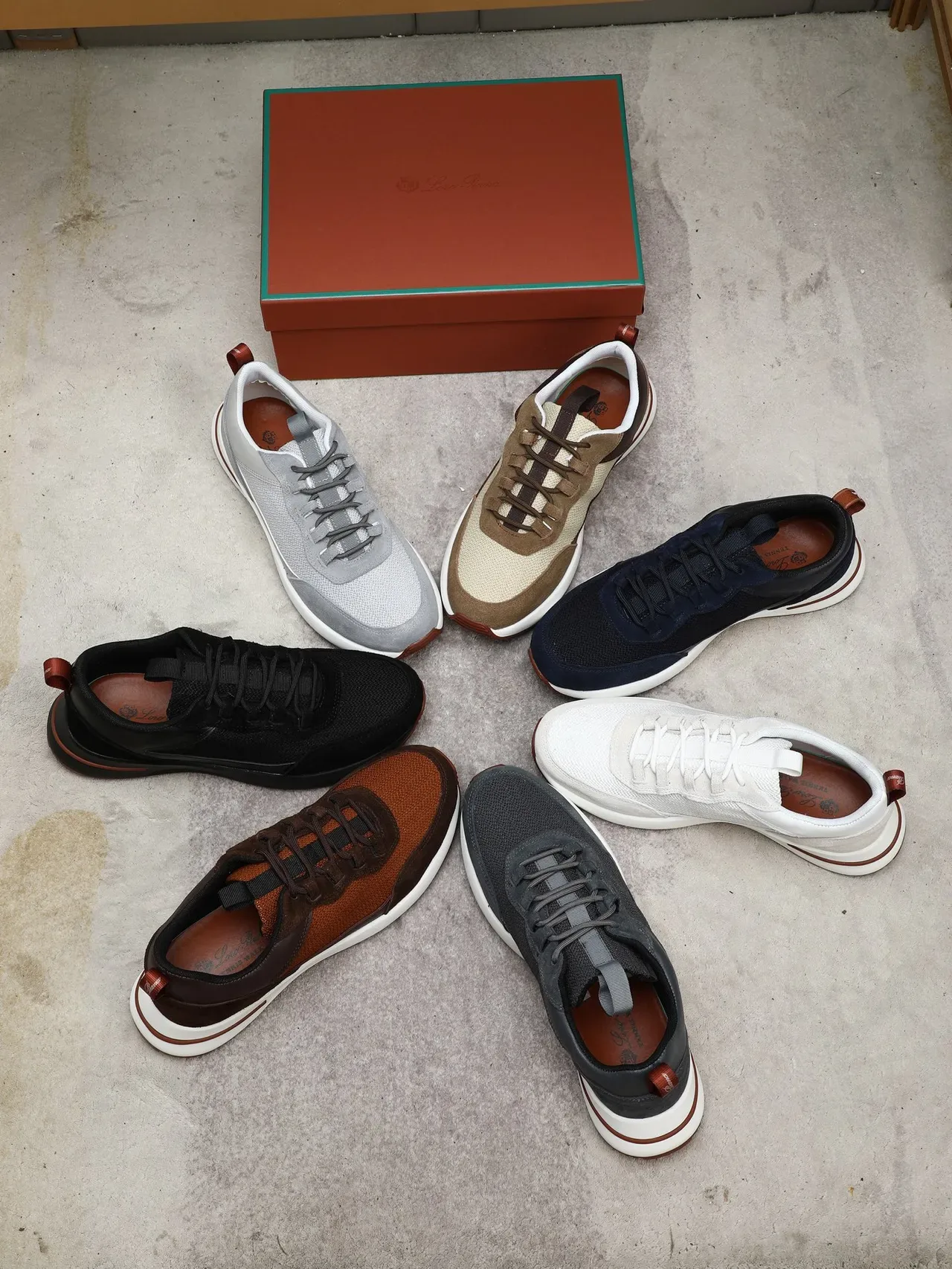 Loro Piana White and Beige Lifestyle Sneaker 2