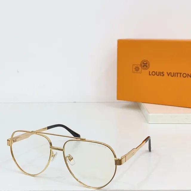 Louis Vuitton Lunettes de Soleil Style Aviateur Lentille Dégradée Dorée 6