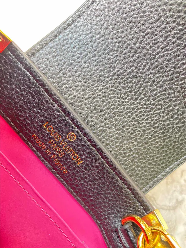 Louis Vuitton কালো গোল্ড স্ট্রাকচার্ড টপ-হ্যান্ডেল পেবল্ড লেদার হ্যান্ডব্যাগ 2