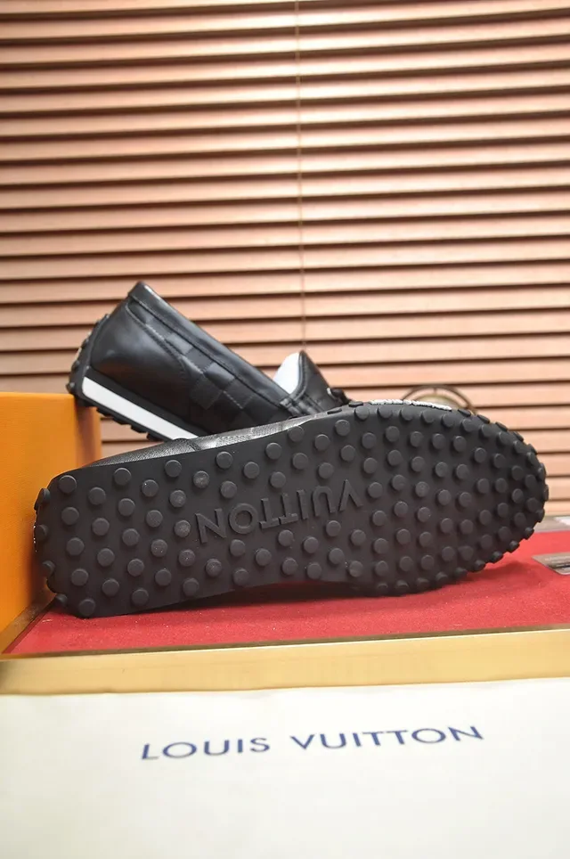 Louis Vuitton Black White Monogram Leather Upper Tassel Detail Loafer 7